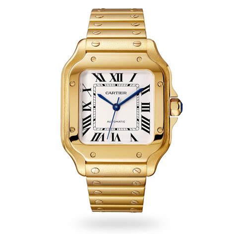 cartier gold watch men's models.